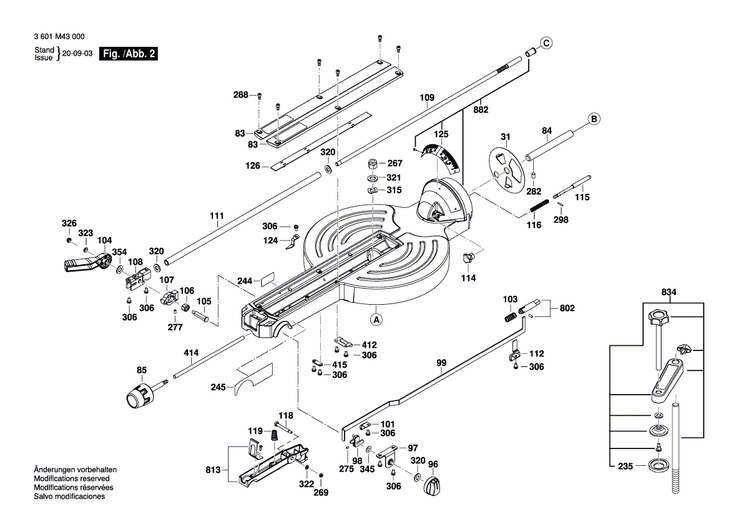 New Genuine Bosch 1609B00273 Shaft