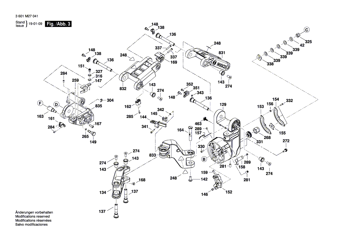 New Genuine Bosch 1609B00294 Cam