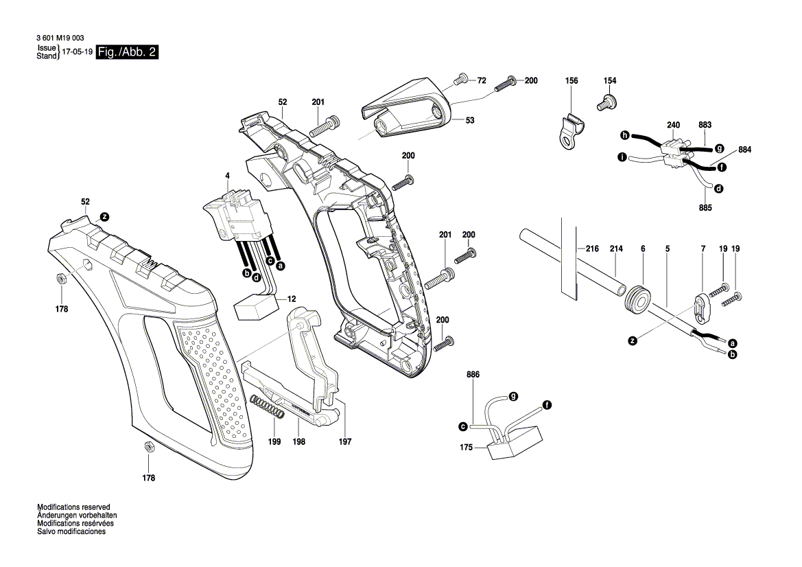 New Genuine Bosch 1609B00339 Cable Clip