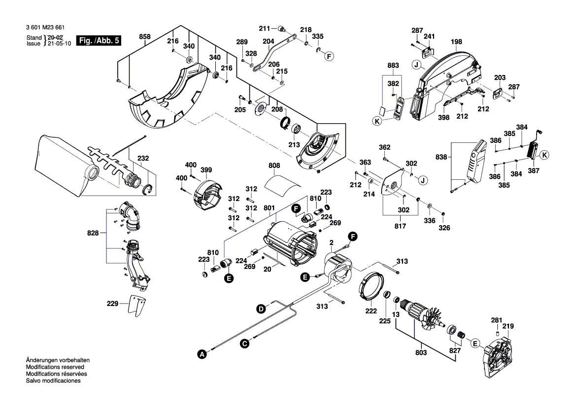 New Genuine Bosch 1609B00384 Gear Cover