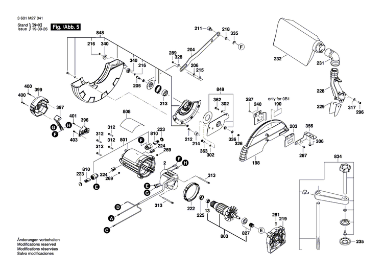 New Genuine Bosch 1609B00476 Baffle