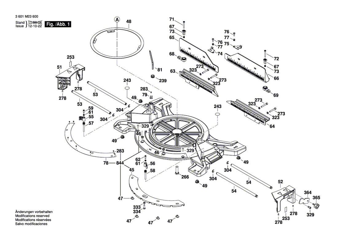 New Genuine Bosch 1609B00543 Warning Plate