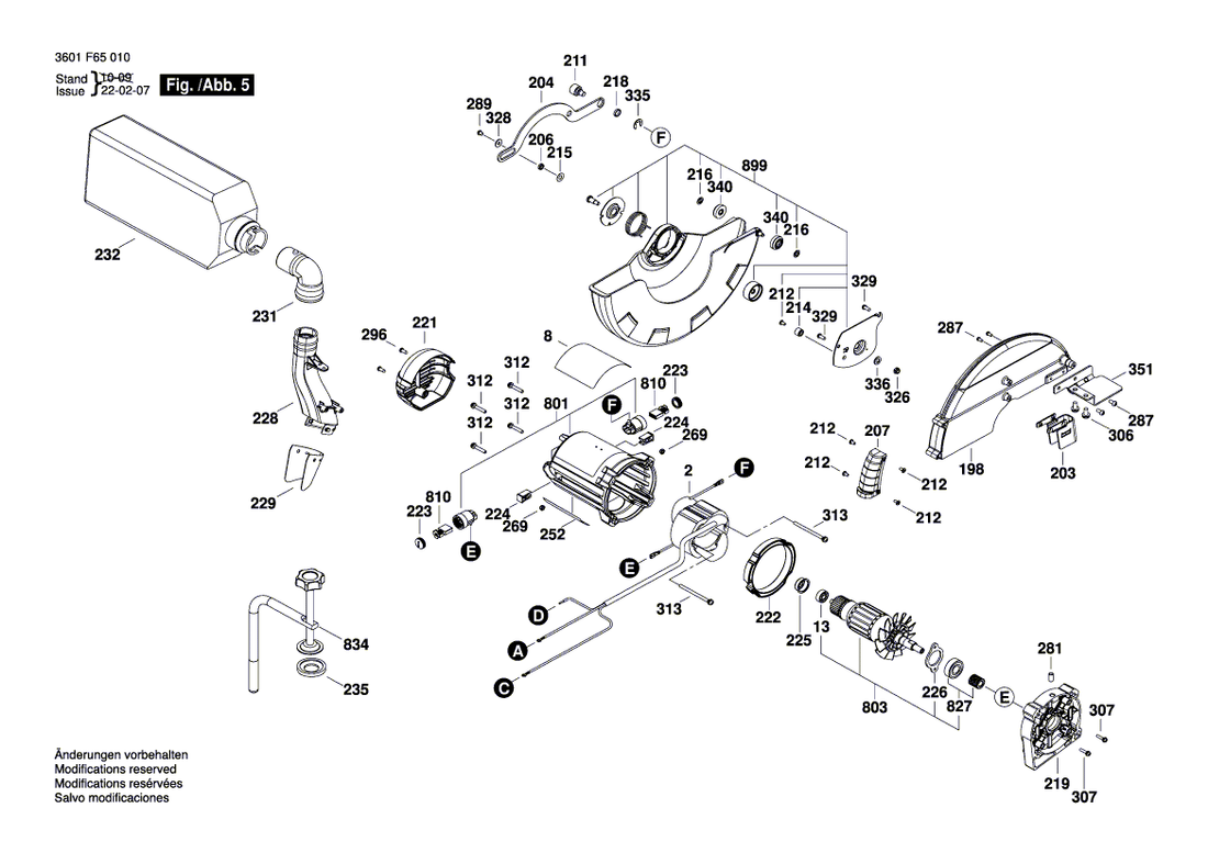New Genuine Bosch 1609B00550 Sticker