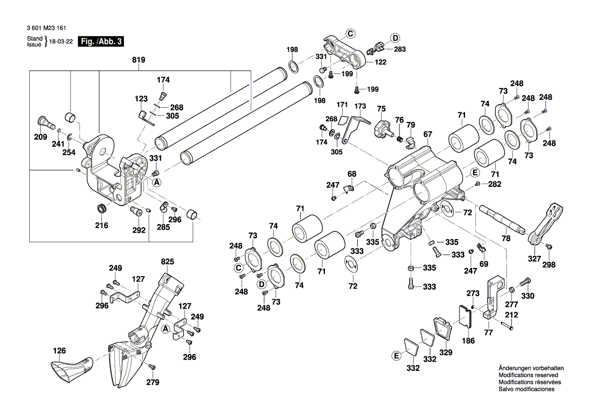 New Genuine Bosch 1609B00602 Bolt