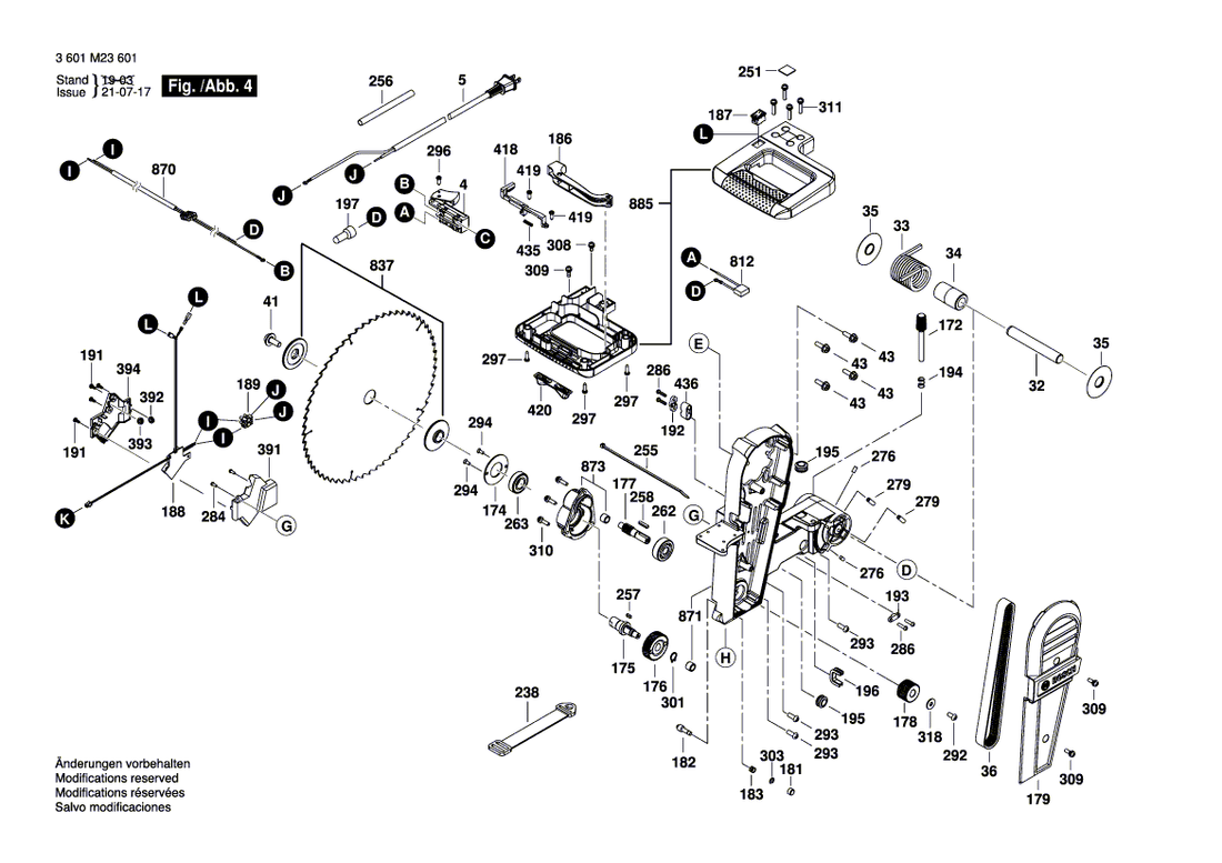 New Genuine Bosch 1609B00643 Retaining ring