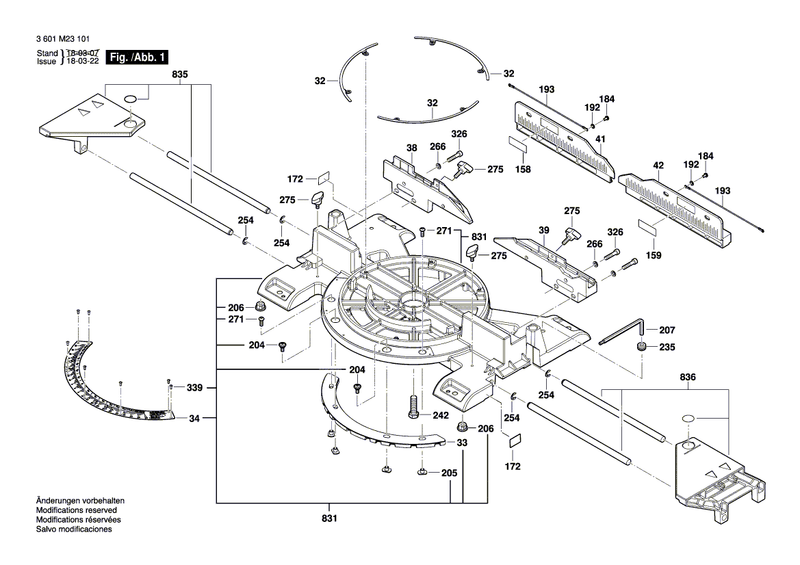 New Genuine Bosch 1609B00644 Retaining ring