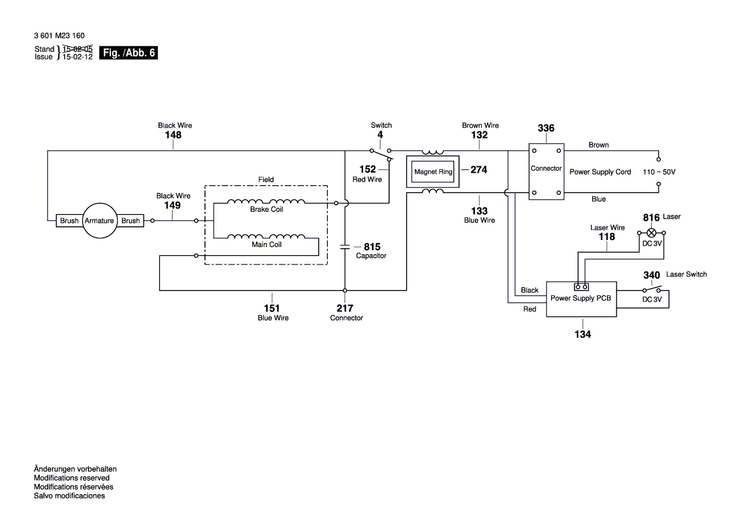 New Genuine Bosch 1609B00678 Screw