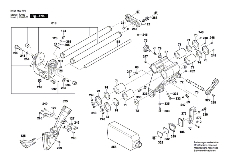 New Genuine Bosch 1609B00695 Label