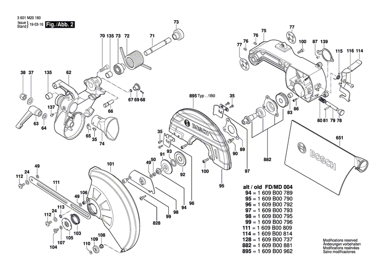 New Genuine Bosch 1609B00718 Screw