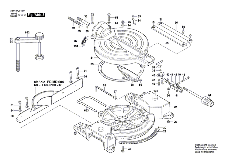 New Genuine Bosch 1609B00735 Knob