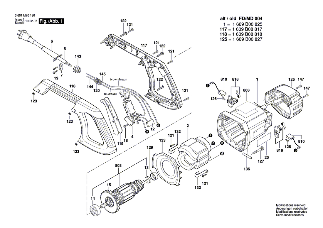 New Genuine Bosch 1609B00739 Rivet
