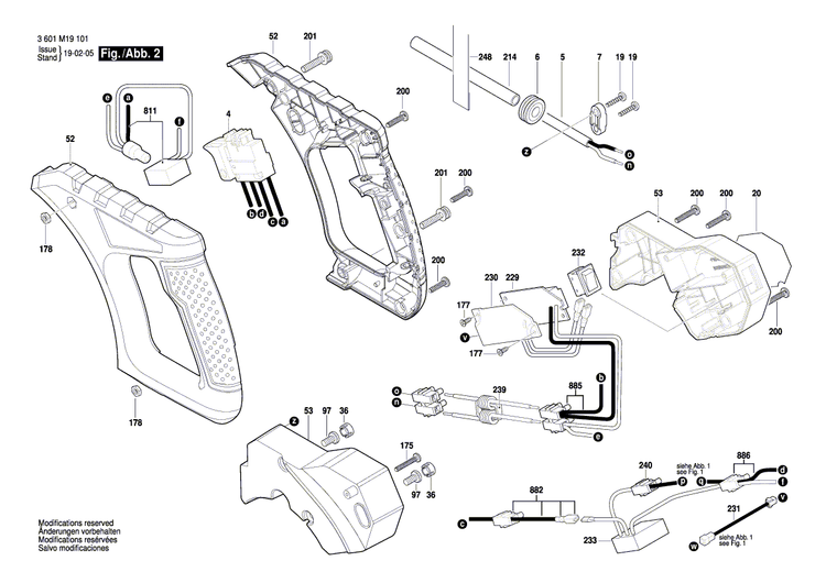 New Genuine Bosch 1609B00821 Cable Clip