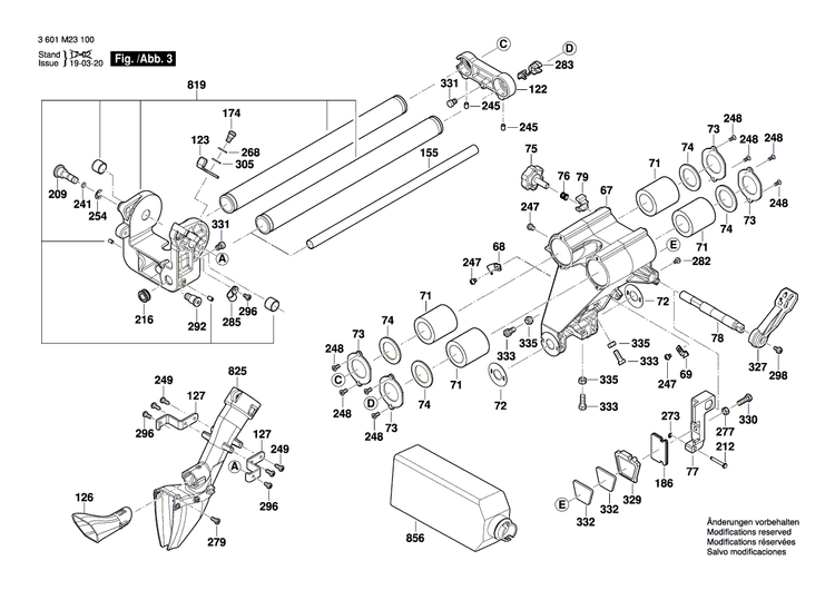 New Genuine Bosch 1609B01431 Supporting foot