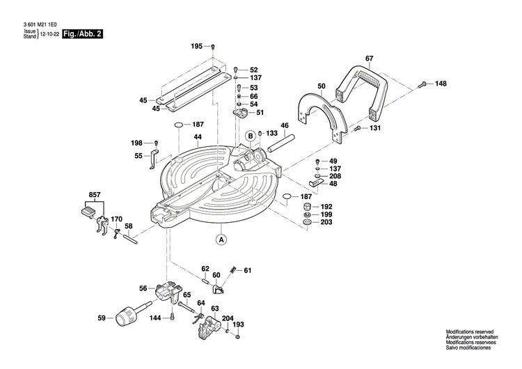 New Genuine Bosch 1609B01459 Shoulder Screw