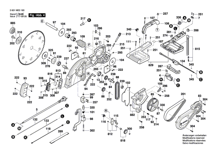 New Genuine Bosch 1609B01462 Shoulder Screw