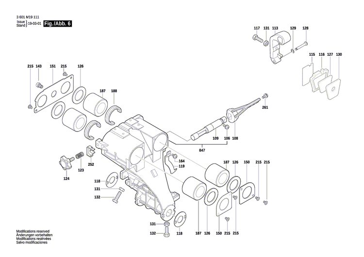 New Genuine Bosch 1609B01463 Shoulder Screw