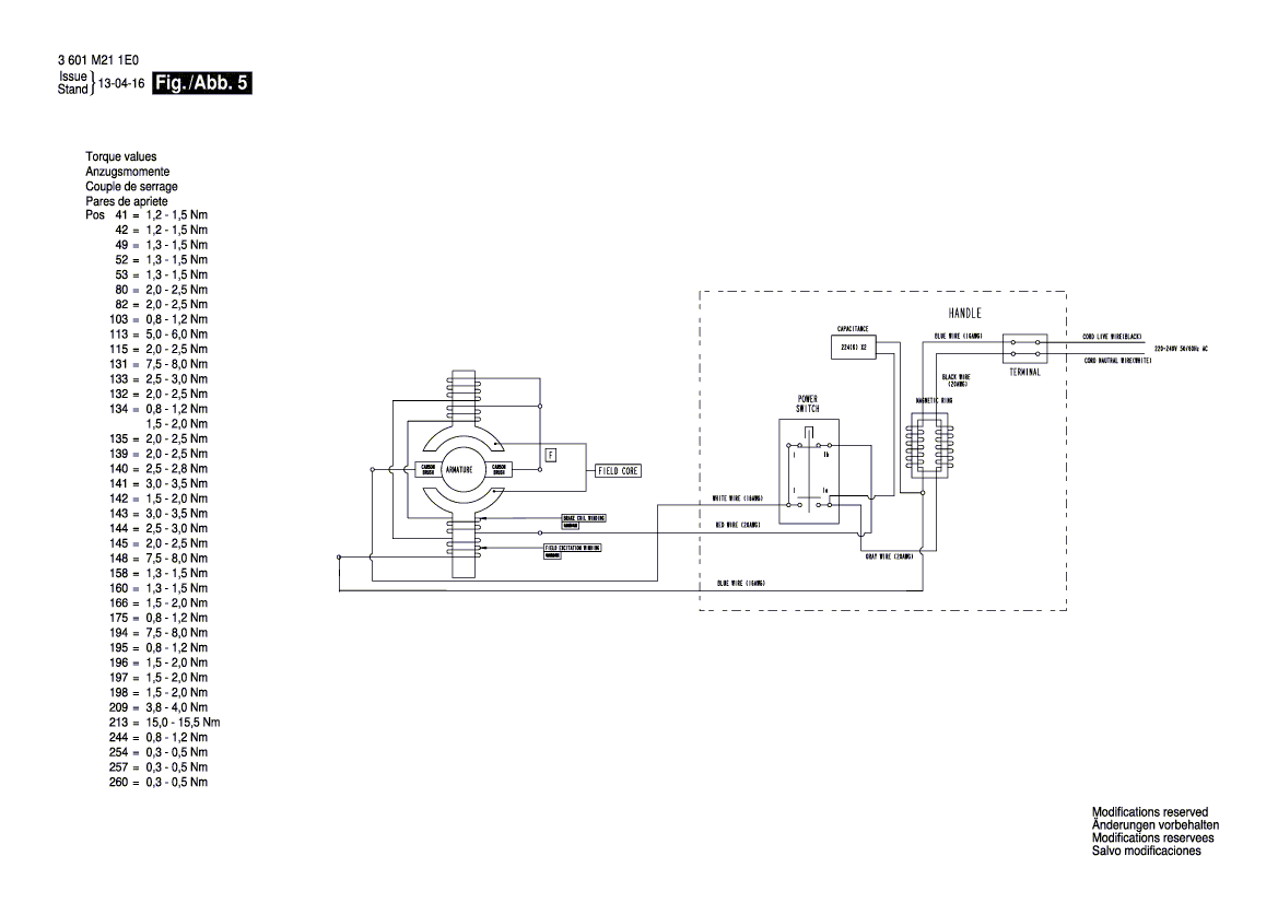 New Genuine Bosch 1609B01508 End cap