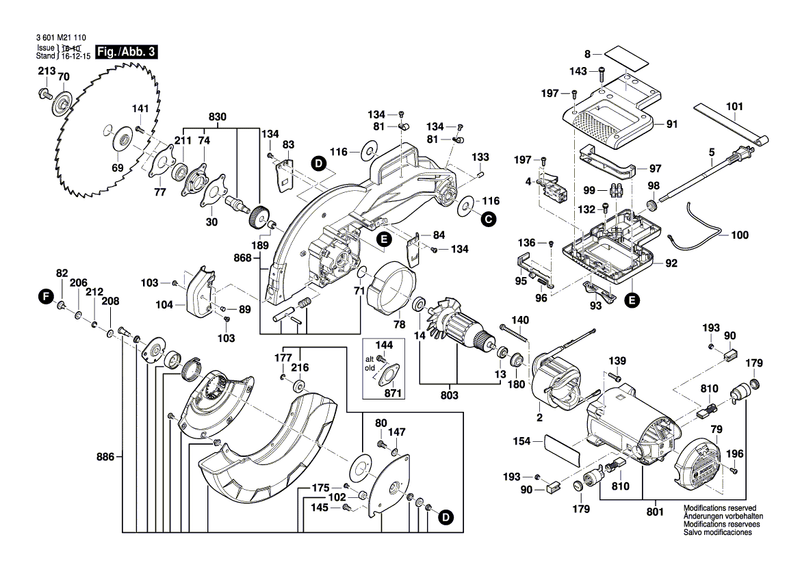 New Genuine Bosch 1609B01510 Field