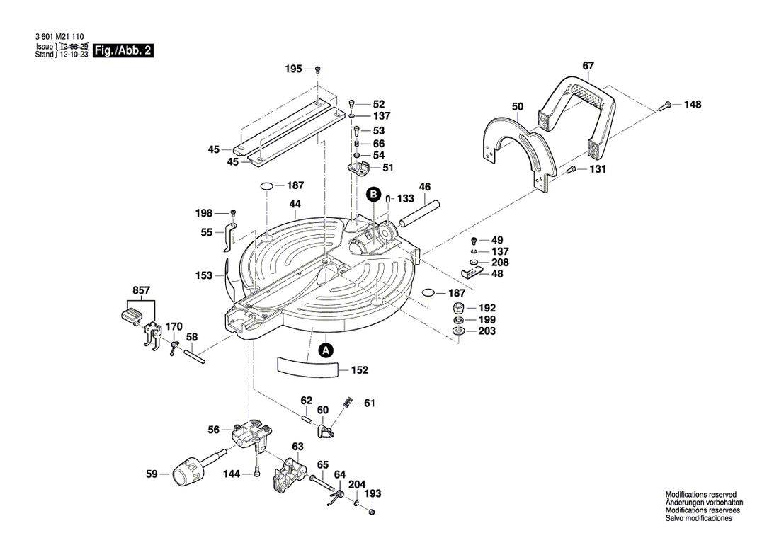 New Genuine Bosch 1609B01514 Chip Deflector