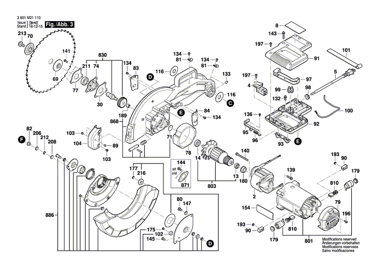 New Genuine Bosch 1609B01514 Chip Deflector