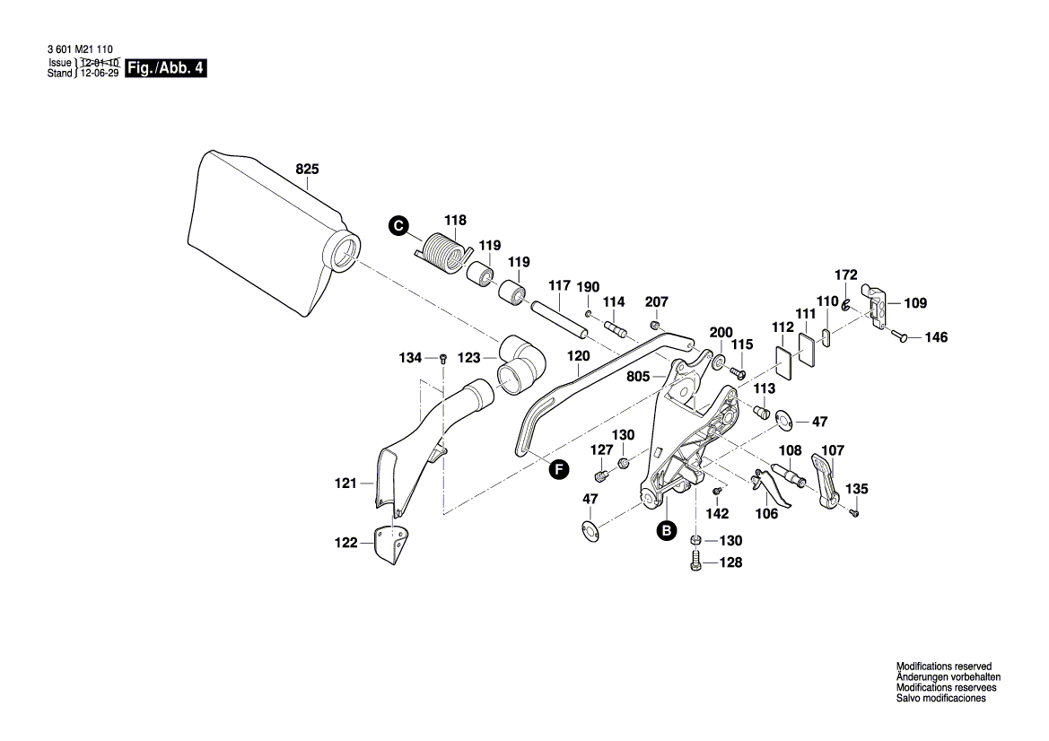 New Genuine Bosch 1609B01514 Chip Deflector