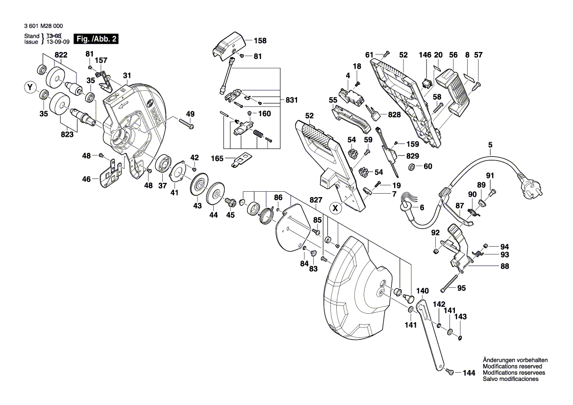 New Genuine Bosch 1609B01549 Connecting Cable