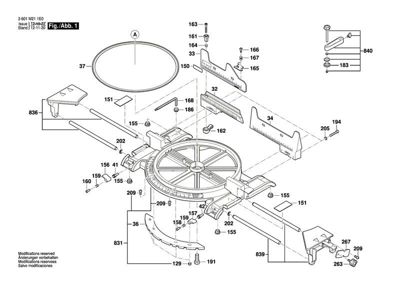 New Genuine Bosch 1609B01588 Connecting Cable