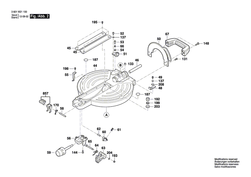 New Genuine Bosch 1609B01642 Handle