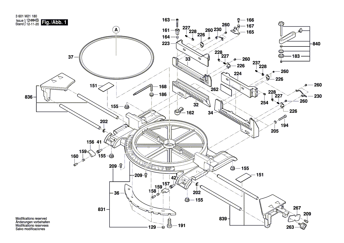 New Genuine Bosch 1609B01661 Screw