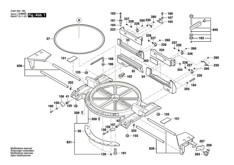 New Genuine Bosch 1609B01661 Screw