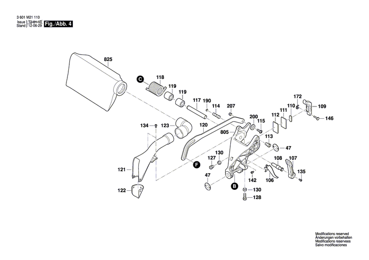 New Genuine Bosch 1609B01728 Warning Label