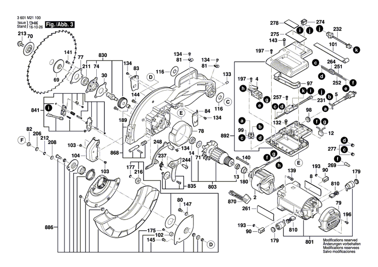 New Genuine Bosch 1609B01746 Manufacturer's nameplate