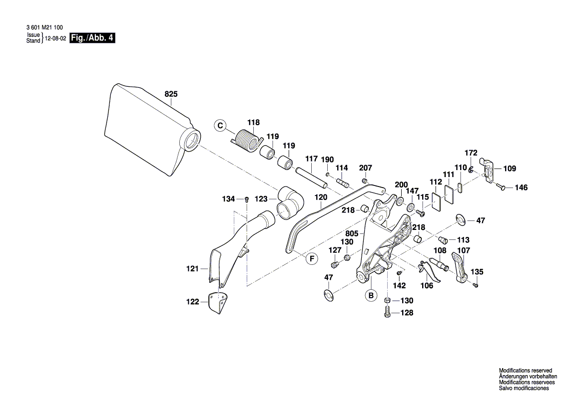 New Genuine Bosch 1609B01746 Manufacturer's nameplate