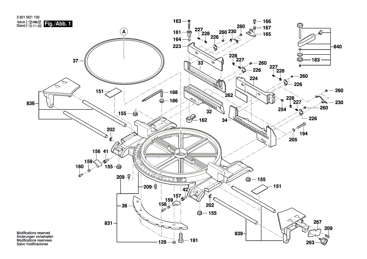 New Genuine Bosch 1609B01746 Manufacturer's nameplate