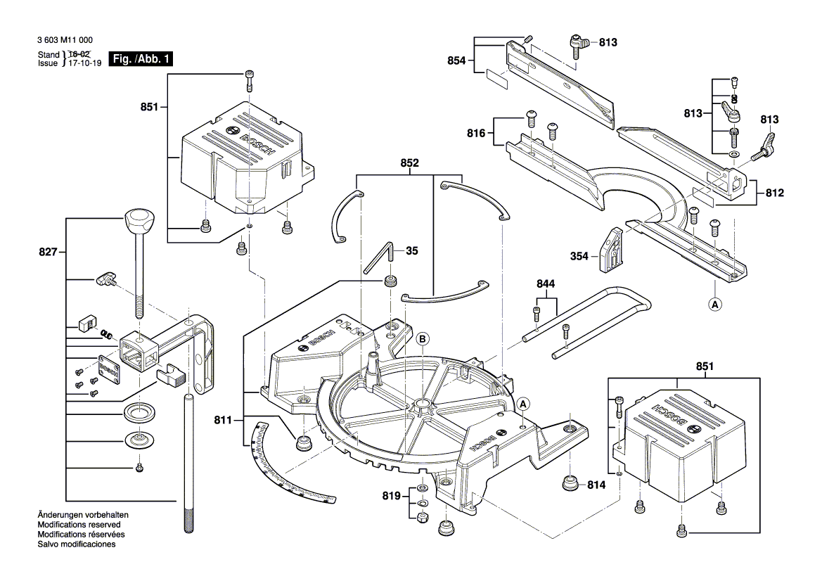 New Genuine Bosch 1609B01789 Stop