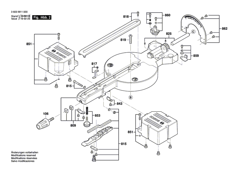 New Genuine Bosch 1609B01818 Pointer