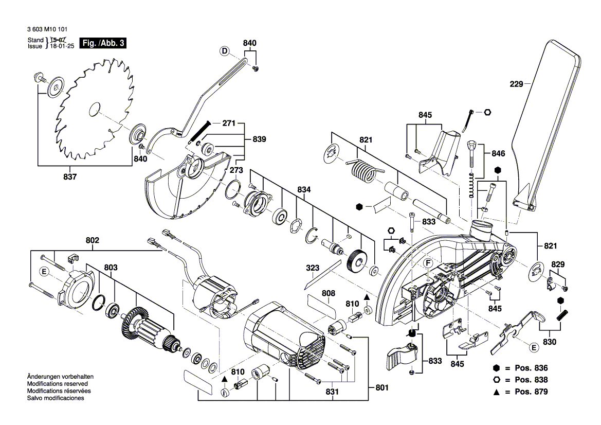New Genuine Bosch 1609B01843 Supporting foot