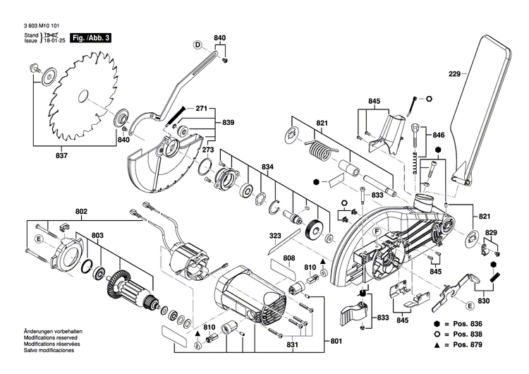 New Genuine Bosch 1609B01843 Supporting foot