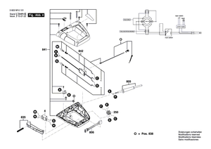 New Genuine Bosch 1609B01843 Supporting foot