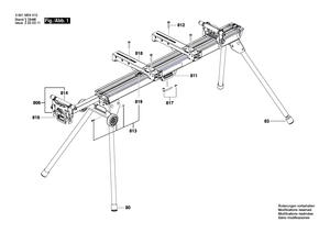 New Genuine Bosch 1609B01850 Workpiece support
