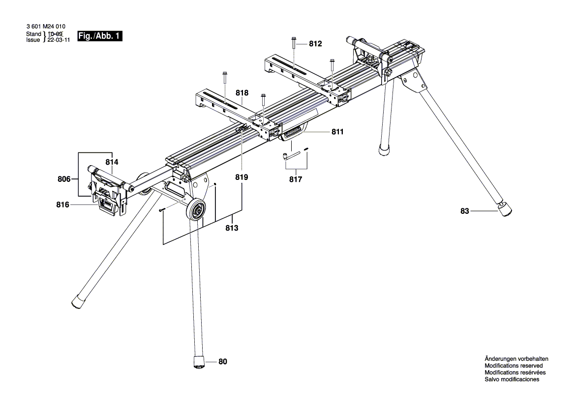 New Genuine Bosch 1609B01932 Adjustable Foot