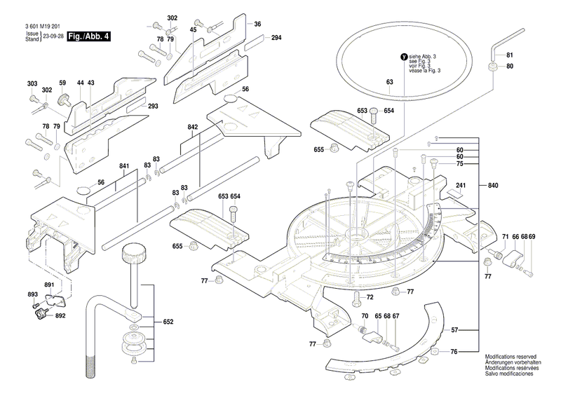 New Genuine Bosch 1609B01994 Label