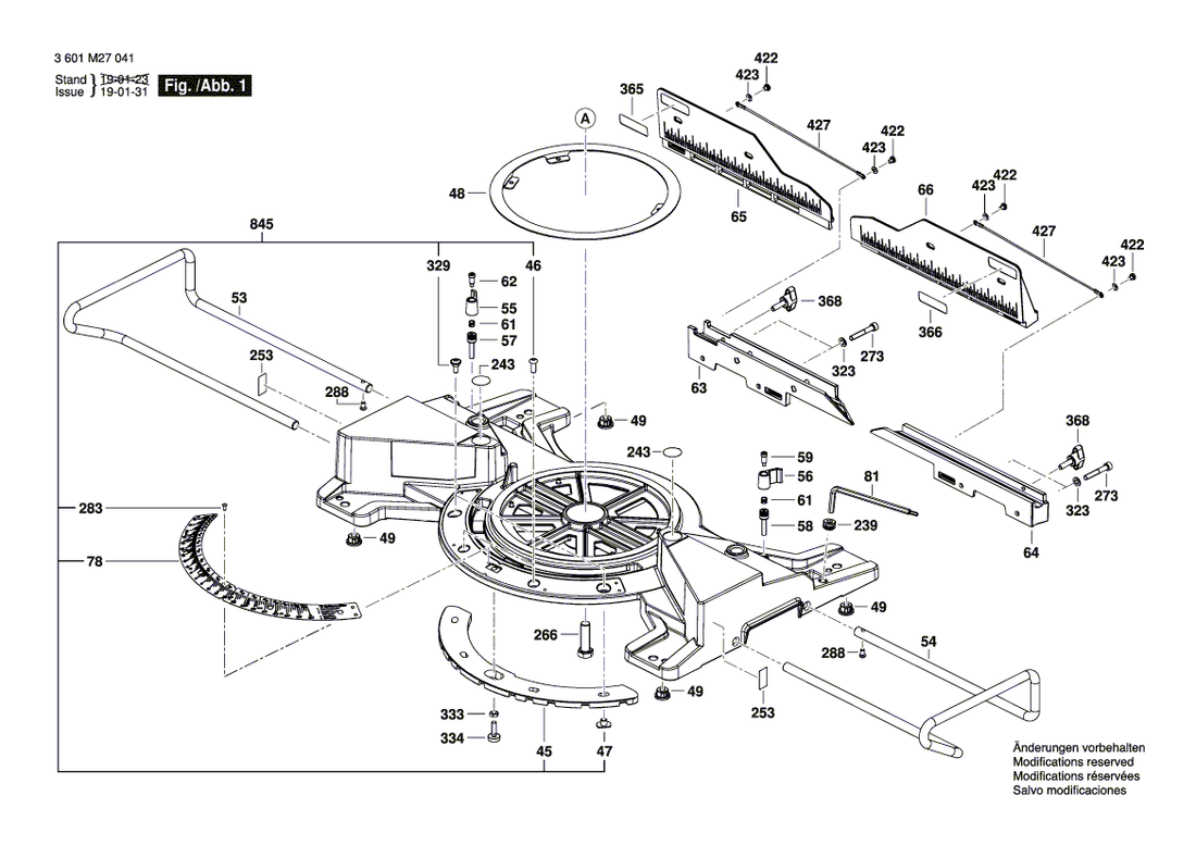 New Genuine Bosch 1609B02119 Sticker