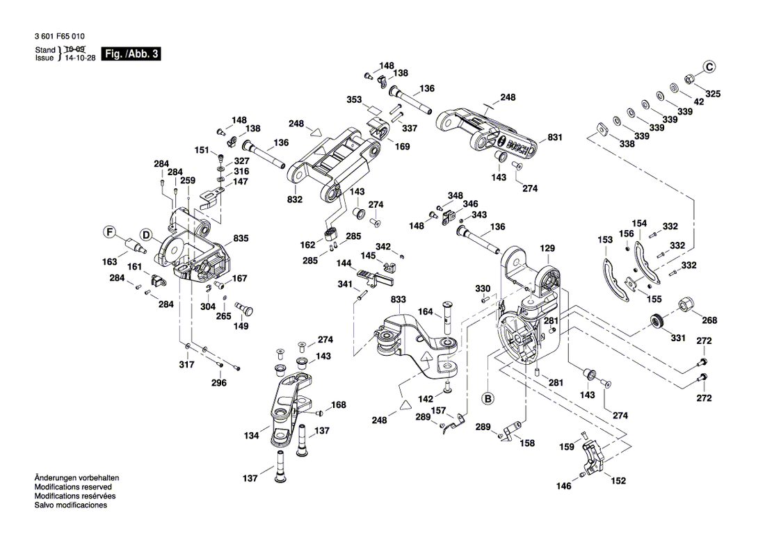New Genuine Bosch 1609B02311 Button