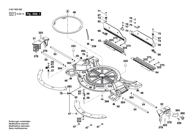 New Genuine Bosch 1609B02367 Supporting foot