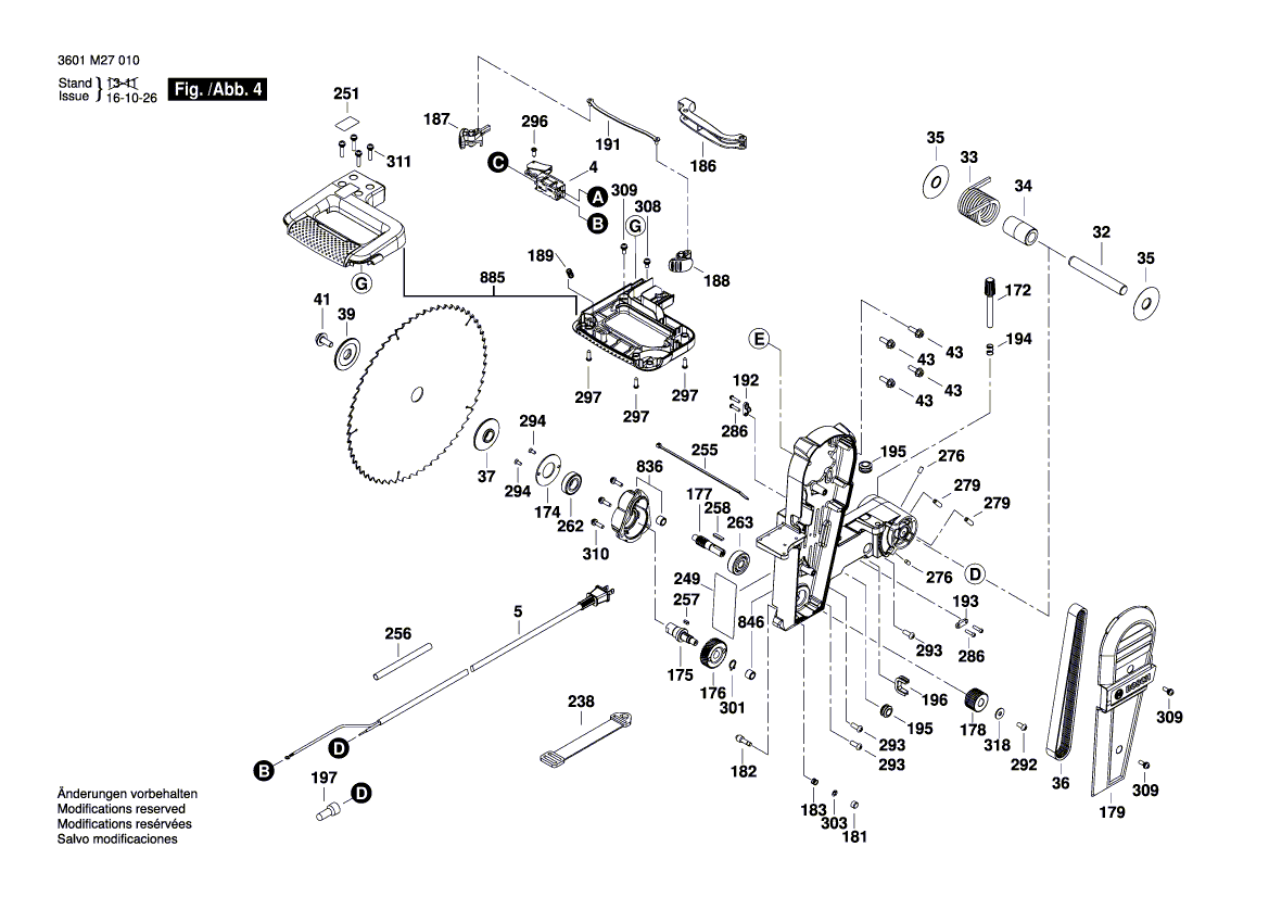 New Genuine Bosch 1609B02413 Clamp