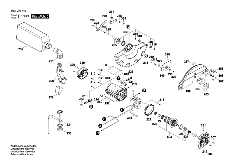 New Genuine Bosch 1609B02413 Clamp