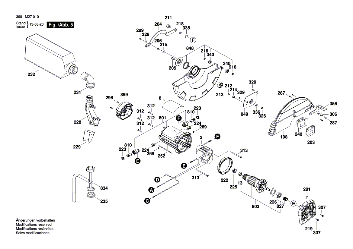 New Genuine Bosch 1609B02413 Clamp