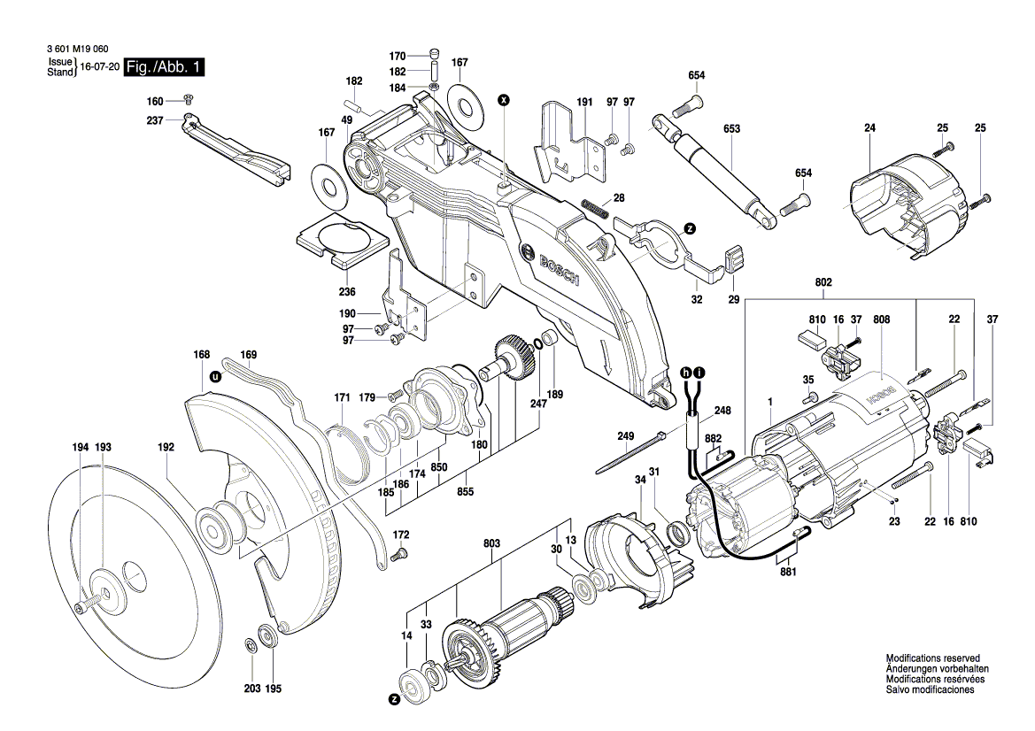 New Genuine Bosch 1609B02419 Connecting Wire