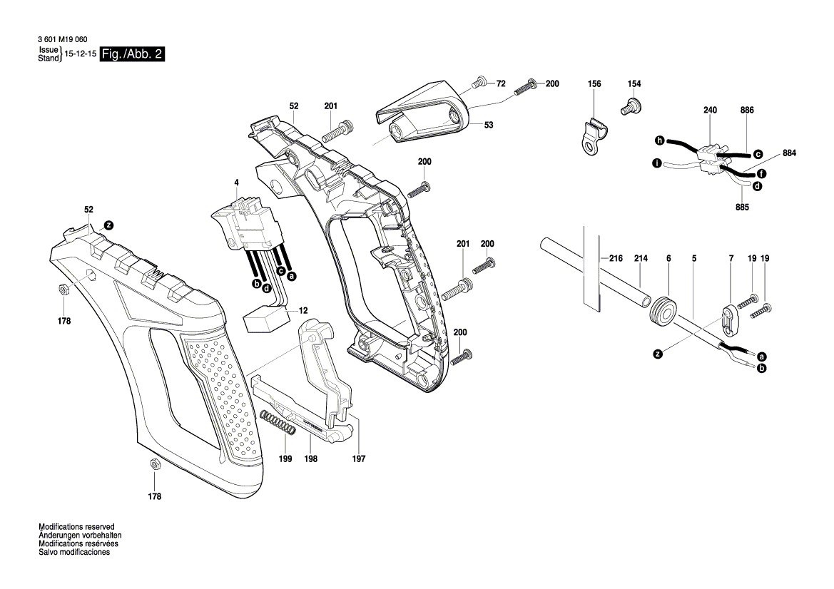 New Genuine Bosch 1609B02420 Connecting Wire